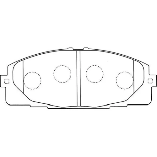 Sada brzdových platničiek kotúčovej brzdy KAVO PARTS BP-9107