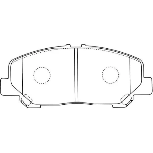 Sada brzdových platničiek kotúčovej brzdy KAVO PARTS BP-9125