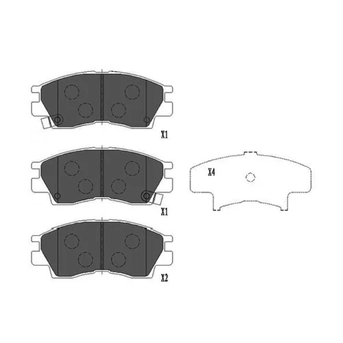 Sada brzdových platničiek kotúčovej brzdy KAVO PARTS KBP-5526