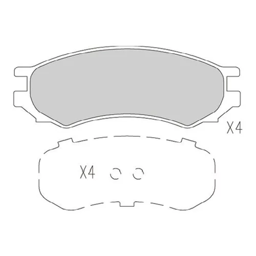 Sada brzdových platničiek kotúčovej brzdy KAVO PARTS KBP-6595