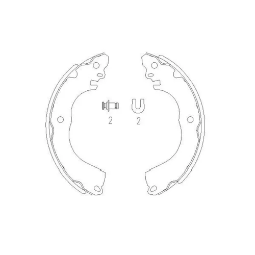 Sada brzdových čeľustí KAVO PARTS KBS-7416