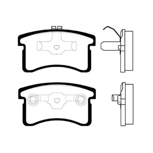 Sada brzdových platničiek kotúčovej brzdy KAVO PARTS BP-1507