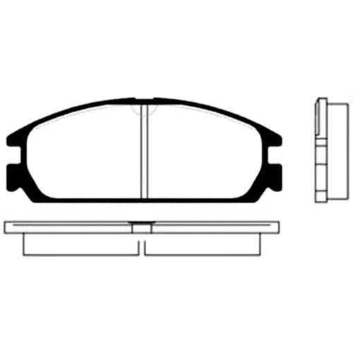 Sada brzdových platničiek kotúčovej brzdy KAVO PARTS BP-2020