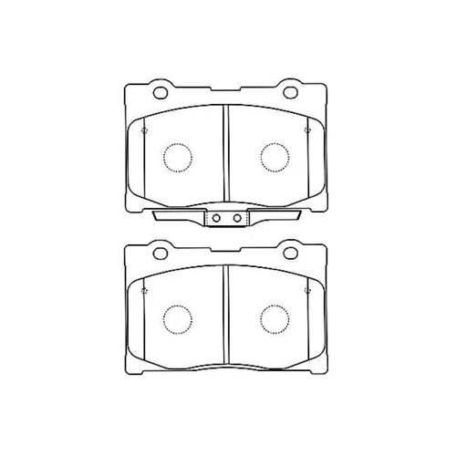 Sada brzdových platničiek kotúčovej brzdy KAVO PARTS BP-2052
