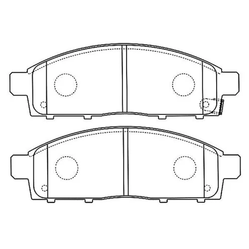 Sada brzdových platničiek kotúčovej brzdy KAVO PARTS BP-5552