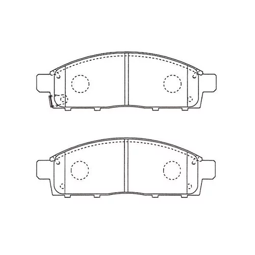 Sada brzdových platničiek kotúčovej brzdy KAVO PARTS BP-5560