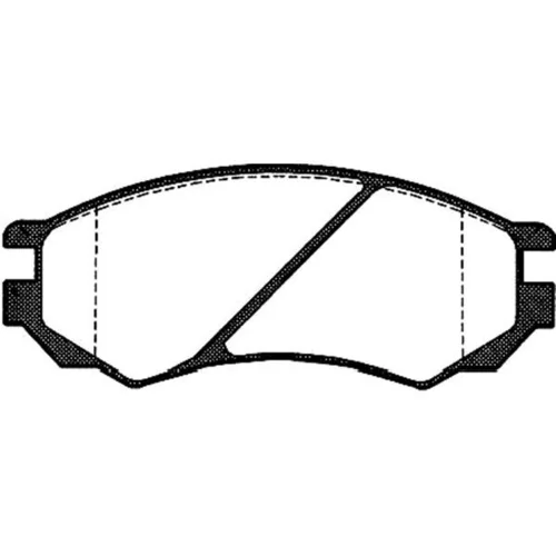 Sada brzdových platničiek kotúčovej brzdy KAVO PARTS BP-6521