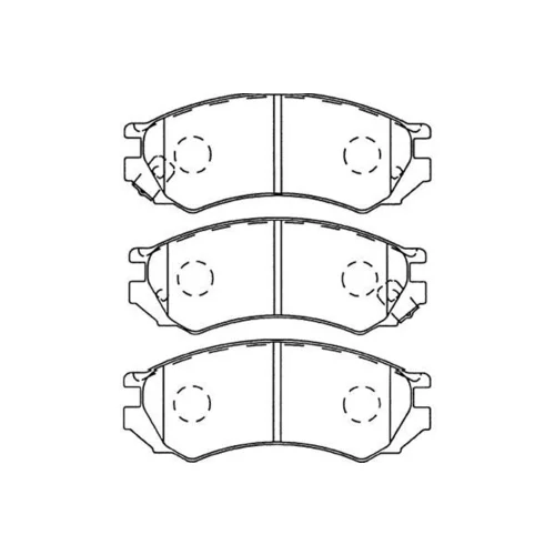Sada brzdových platničiek kotúčovej brzdy KAVO PARTS BP-6564