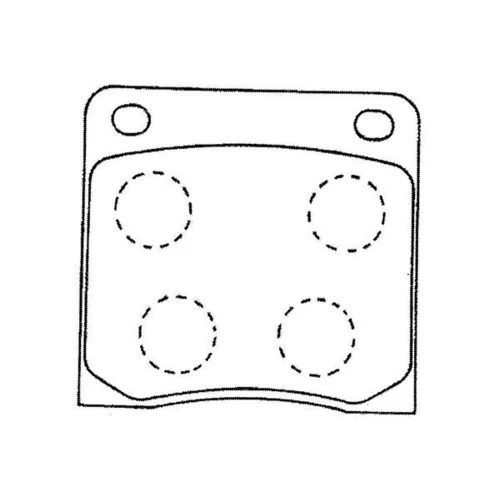 Sada brzdových platničiek kotúčovej brzdy KAVO PARTS BP-6584