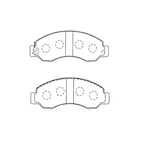 Sada brzdových platničiek kotúčovej brzdy KAVO PARTS BP-6624