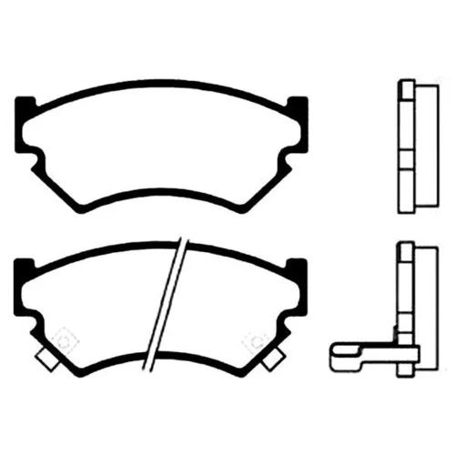 Sada brzdových platničiek kotúčovej brzdy KAVO PARTS BP-8006