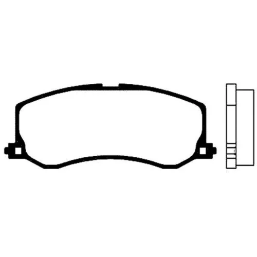 Sada brzdových platničiek kotúčovej brzdy KAVO PARTS BP-8510