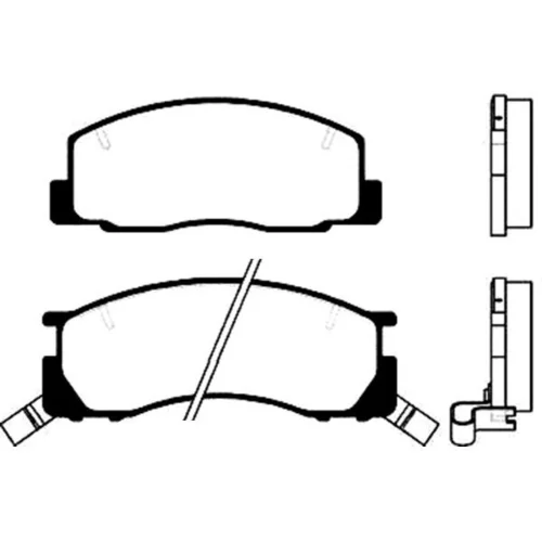 Sada brzdových platničiek kotúčovej brzdy KAVO PARTS BP-9020