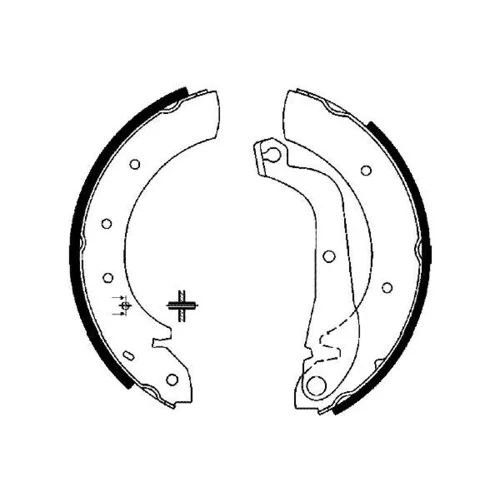 Sada brzdových čeľustí KAVO PARTS BS-7415