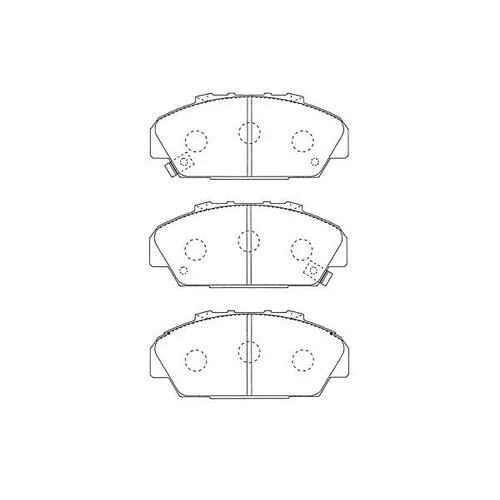 Sada brzdových platničiek kotúčovej brzdy KAVO PARTS KBP-2063