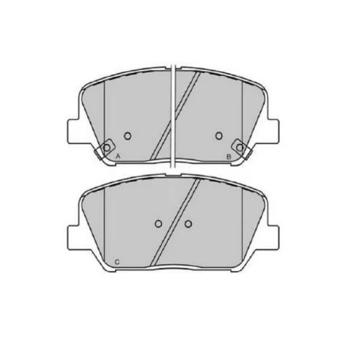 Sada brzdových platničiek kotúčovej brzdy KAVO PARTS KBP-3060