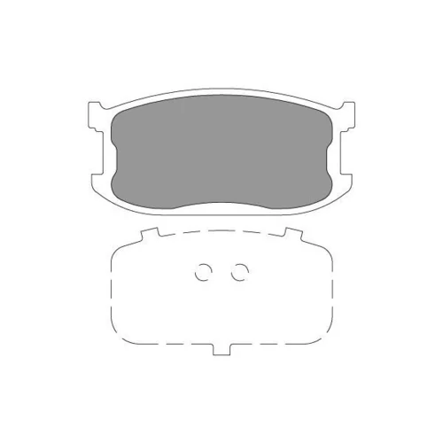 Sada brzdových platničiek kotúčovej brzdy KAVO PARTS KBP-4565