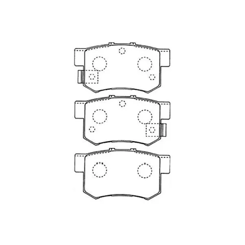Sada brzdových platničiek kotúčovej brzdy KAVO PARTS BP-2043