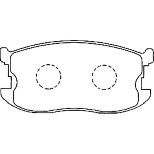 Sada brzdových platničiek kotúčovej brzdy KAVO PARTS BP-3506