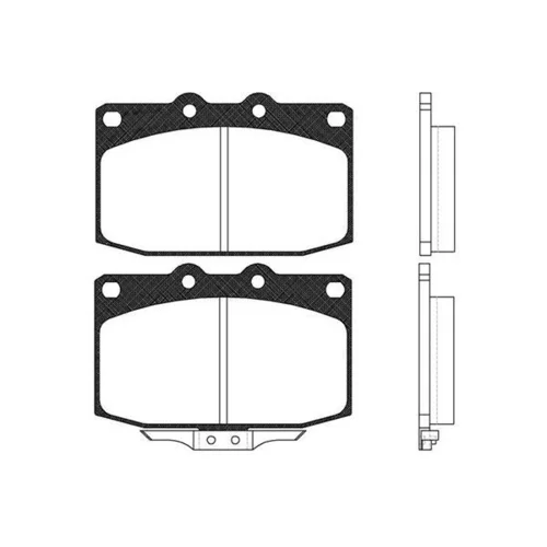 Sada brzdových platničiek kotúčovej brzdy KAVO PARTS BP-4509