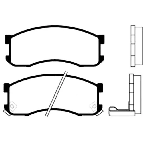 Sada brzdových platničiek kotúčovej brzdy KAVO PARTS BP-4519