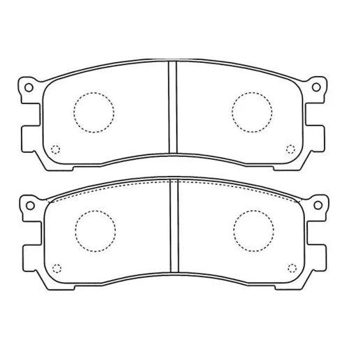 Sada brzdových platničiek kotúčovej brzdy KAVO PARTS BP-4571