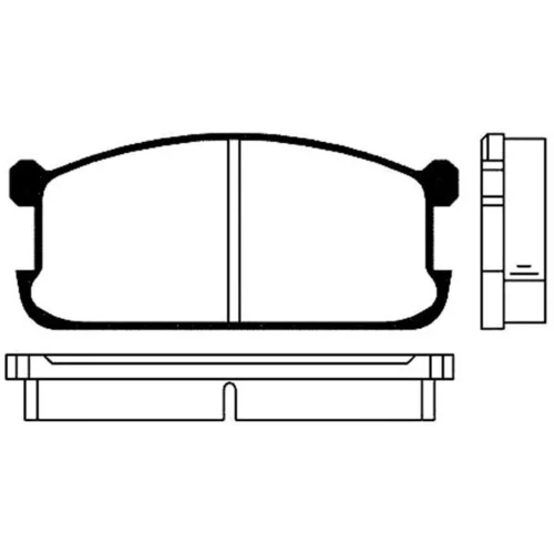 Sada brzdových platničiek kotúčovej brzdy KAVO PARTS BP-5501