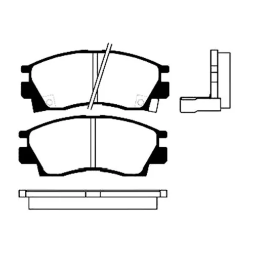 Sada brzdových platničiek kotúčovej brzdy KAVO PARTS BP-5508