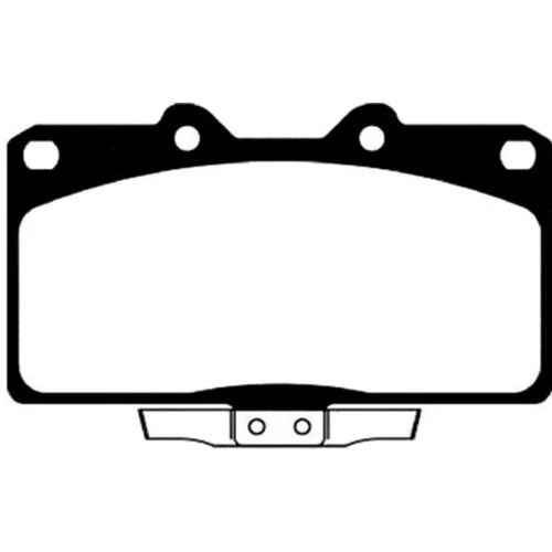 Sada brzdových platničiek kotúčovej brzdy KAVO PARTS BP-5517