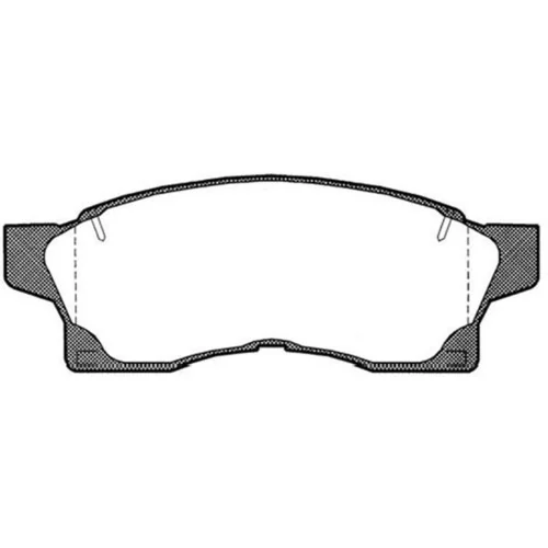 Sada brzdových platničiek kotúčovej brzdy KAVO PARTS BP-9016