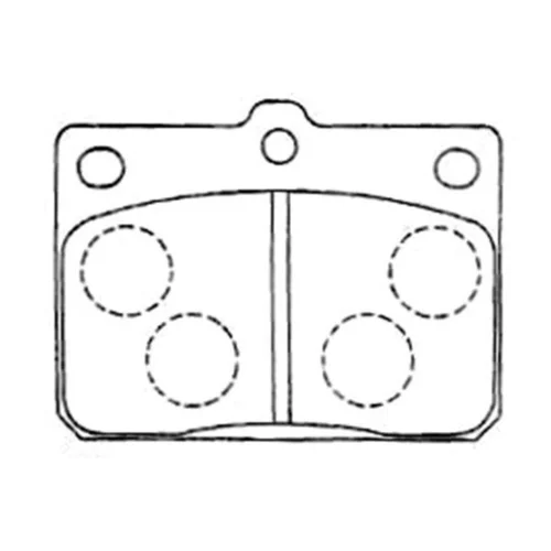 Sada brzdových platničiek kotúčovej brzdy KAVO PARTS BP-9089