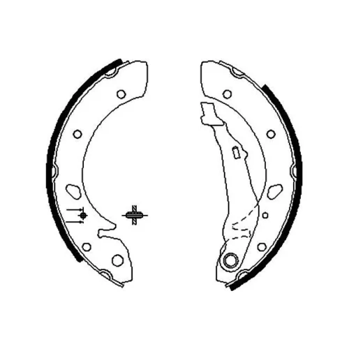 Sada brzdových čeľustí KAVO PARTS BS-9915