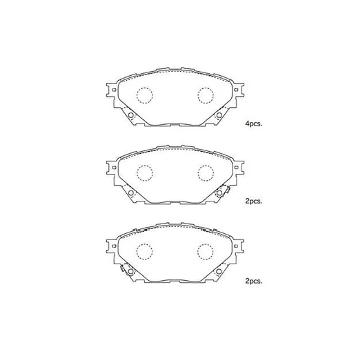 Sada brzdových platničiek kotúčovej brzdy KAVO PARTS KBP-5558