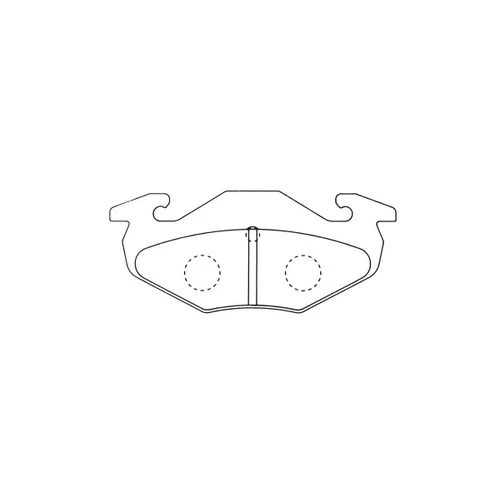 Sada brzdových platničiek kotúčovej brzdy KAVO PARTS KBP-8531