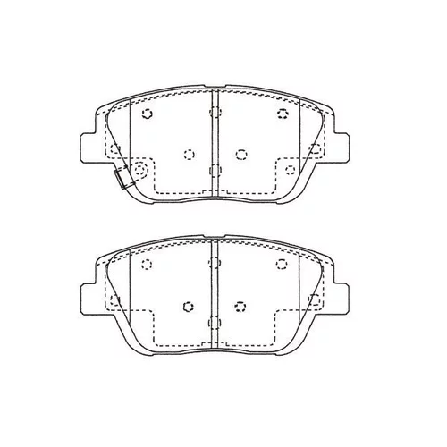 Sada brzdových platničiek kotúčovej brzdy KAVO PARTS BP-4028