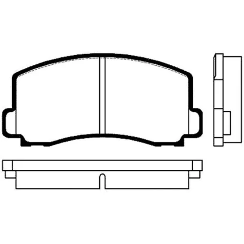 Sada brzdových platničiek kotúčovej brzdy KAVO PARTS BP-5503