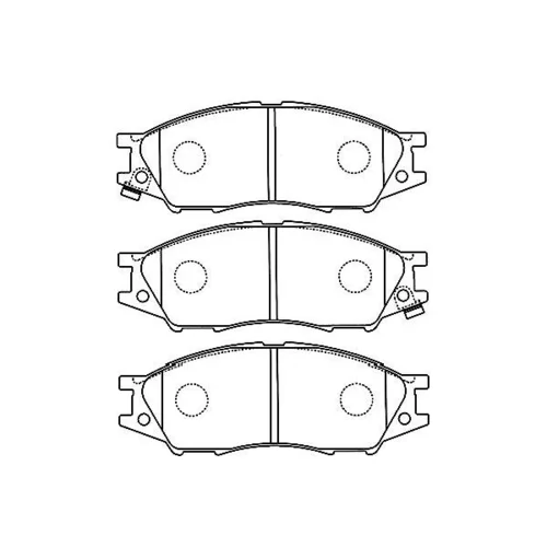 Sada brzdových platničiek kotúčovej brzdy KAVO PARTS BP-6597