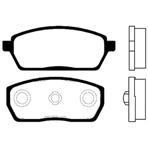 Sada brzdových platničiek kotúčovej brzdy KAVO PARTS BP-8513