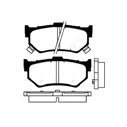 Sada brzdových platničiek kotúčovej brzdy KAVO PARTS BP-8514