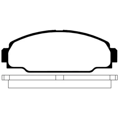 Sada brzdových platničiek kotúčovej brzdy KAVO PARTS BP-9015