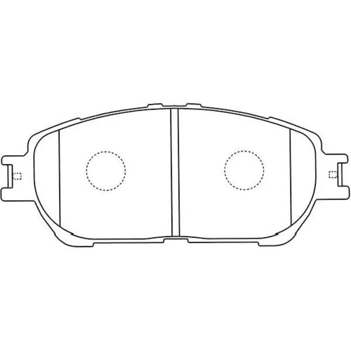 Sada brzdových platničiek kotúčovej brzdy KAVO PARTS BP-9108