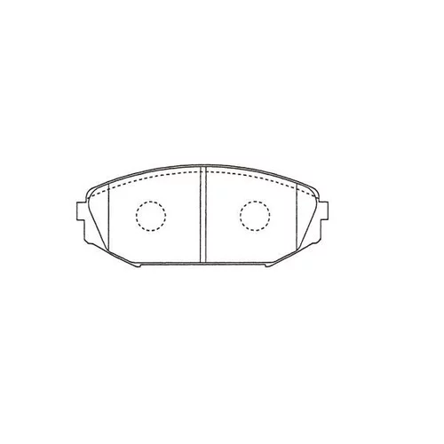 Sada brzdových platničiek kotúčovej brzdy KAVO PARTS KBP-2064