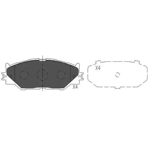 Sada brzdových platničiek kotúčovej brzdy KAVO PARTS KBP-9094