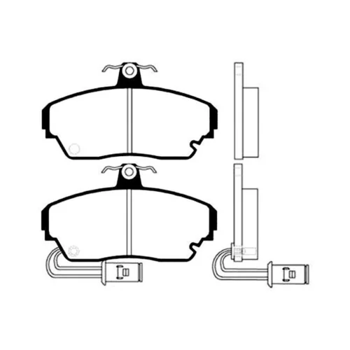 Sada brzdových platničiek kotúčovej brzdy KAVO PARTS BP-2007
