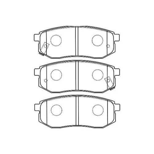 Sada brzdových platničiek kotúčovej brzdy KAVO PARTS BP-3035