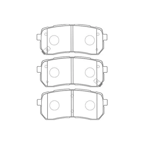 Sada brzdových platničiek kotúčovej brzdy KAVO PARTS BP-3036