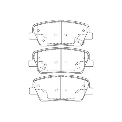 Sada brzdových platničiek kotúčovej brzdy KAVO PARTS BP-3039