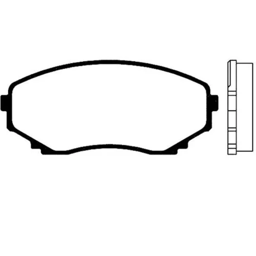 Sada brzdových platničiek kotúčovej brzdy KAVO PARTS BP-4524