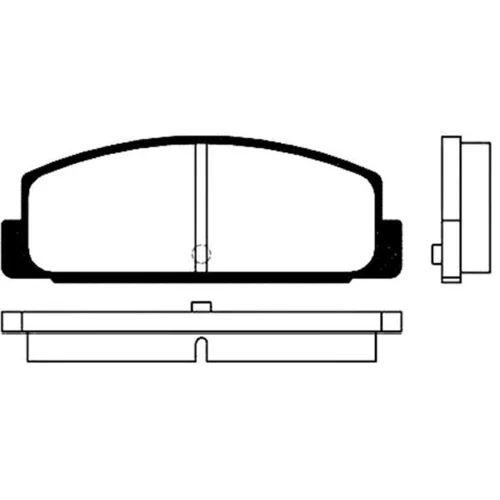 Sada brzdových platničiek kotúčovej brzdy KAVO PARTS BP-4534