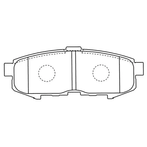 Sada brzdových platničiek kotúčovej brzdy KAVO PARTS BP-4569